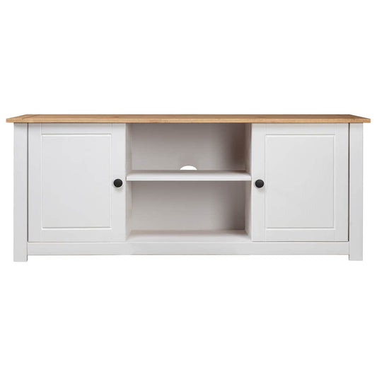 282672 vidaXL TV Cabinet White 120x40x50 cm Solid Pine Wood Panama Range 282672 vidaXL TV Cabinet White 120x40x50 cm Solid Pine Wood Panama Range