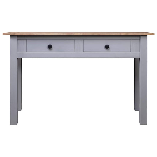 282680 vidaXL Console Table Grey 110x40x72 cm Solid Pine Wood Panama Range 282680 vidaXL Console Table Grey 110x40x72 cm Solid Pine Wood Panama Range