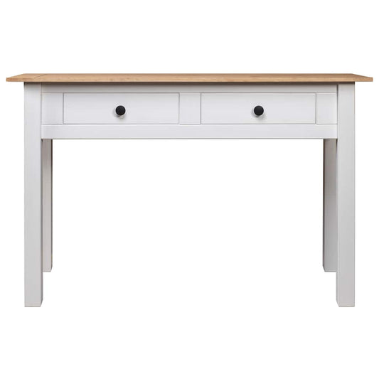 282681 vidaXL Console Table White 110x40x72 cm Solid Pine Wood Panama Range 282681 vidaXL Console Table White 110x40x72 cm Solid Pine Wood Panama Range