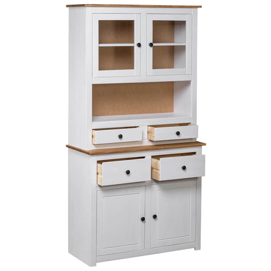 282702 vidaXL Highboard White 93x40,5x180 cm Solid Pine Panama Range 282702 vidaXL Highboard White 93x40,5x180 cm Solid Pine Panama Range