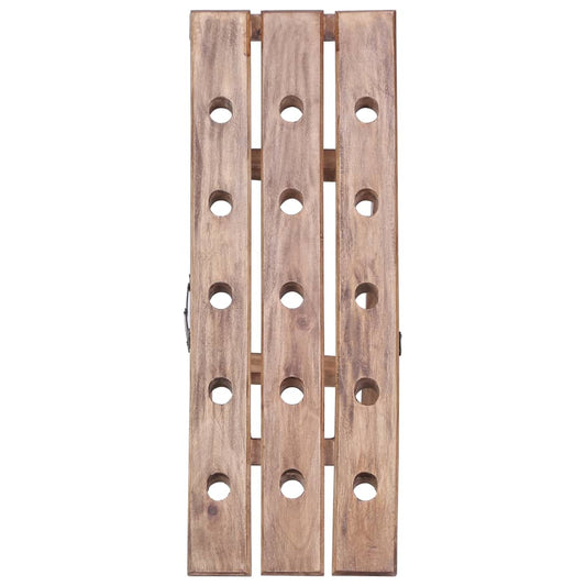 Wine Rack for 15 Bottles 26x50x70 cm Solid Mahogany Wood Wine Rack for 15 Bottles 26x50x70 cm Solid Mahogany Wood