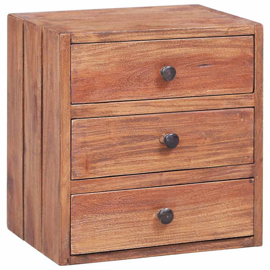 283938 vidaXL Bedside Cabinet with 3 Drawers 35x25x35 cm Solid Mahogany Wood 283938 vidaXL Bedside Cabinet with 3 Drawers 35x25x35 cm Solid Mahogany Wood