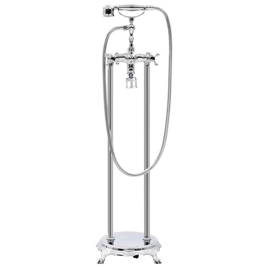 145093 vidaXL Freestanding Bathtub Faucet Stainless Steel 99,5 cm Silver 145093 vidaXL Freestanding Bathtub Faucet Stainless Steel 99,5 cm Silver