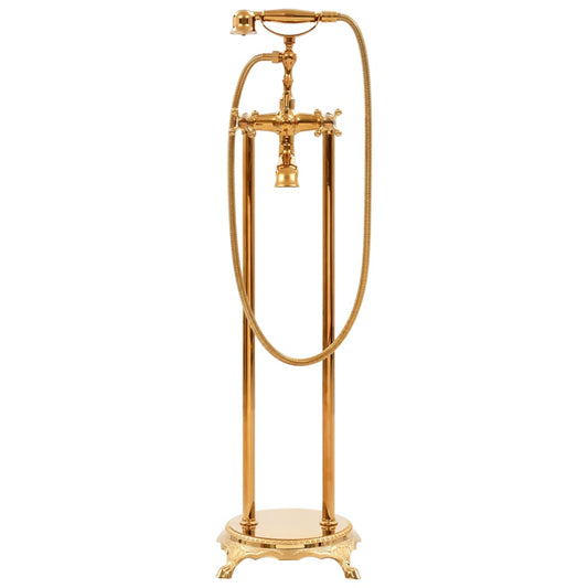 Freestanding Bathtub Faucet Stainless Steel 99.5 cm Gold Freestanding Bathtub Faucet Stainless Steel 99.5 cm Gold