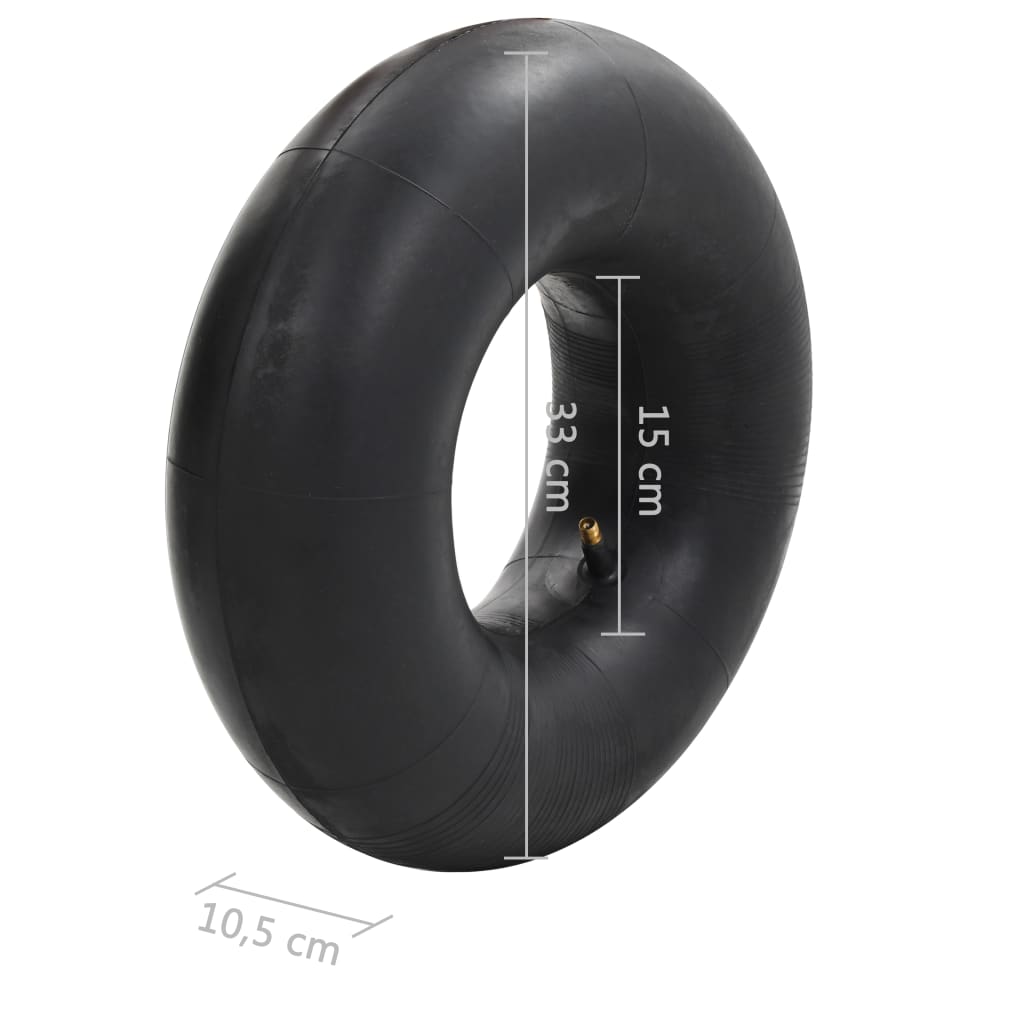 Inner Tube | Black | Rubber | 15x6.00-6 4PR | Durable | Inner Tube