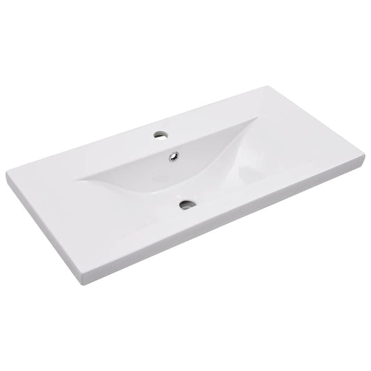 145062 vidaXL Built-in Basin 81x39,5x18,5 cm Ceramic White 145062 vidaXL Built-in Basin 81x39,5x18,5 cm Ceramic White