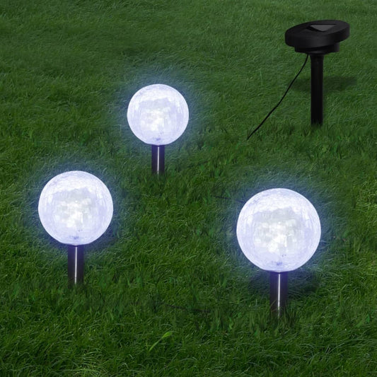 Garden Lamp | Set of 6 | White | Plastic | Small | Solar | Garden Lamp Garden Lamp | Set of 6 | White | Plastic | Small | Solar | Garden Lamp