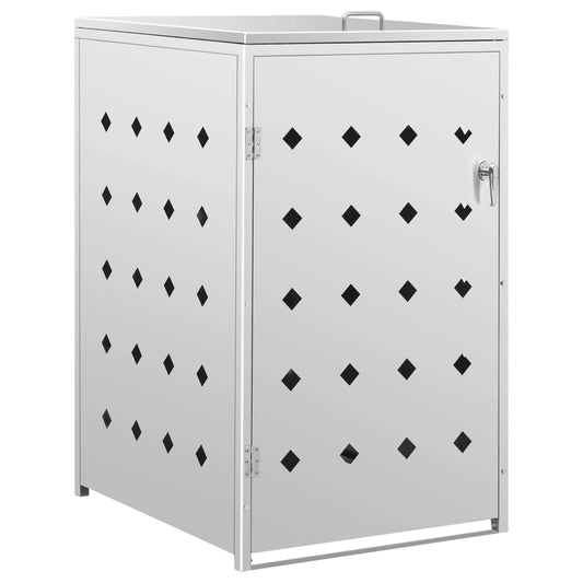 Single Wheelie Bin Shed 240 L Stainless Steel Single Wheelie Bin Shed 240 L Stainless Steel