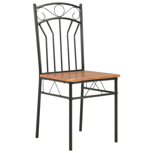 Dining Chairs 6 pcs Brown MDF Dining Chairs 6 pcs Brown MDF
