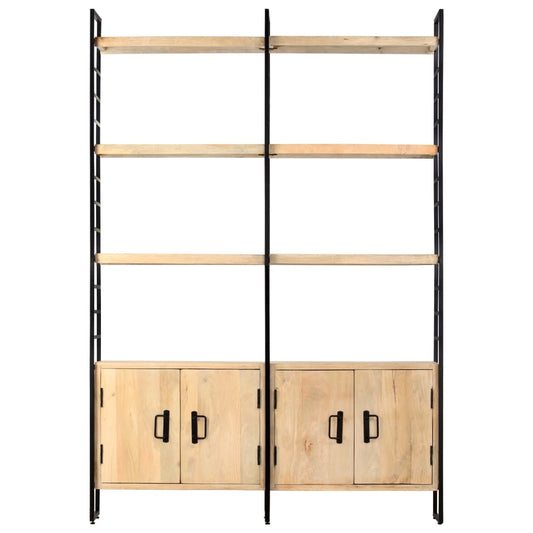 4-Tier Bookcase 124x30x180 cm Solid Mango Wood 4-Tier Bookcase 124x30x180 cm Solid Mango Wood