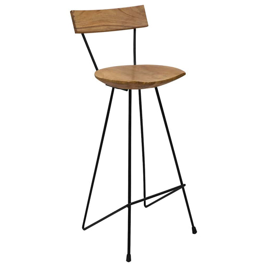 Bar Stools 2 pcs Solid Teak Wood Bar Stools 2 pcs Solid Teak Wood