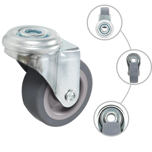 32 pcs Bolt Hole Swivel Casters 50 mm 32 pcs Bolt Hole Swivel Casters 50 mm