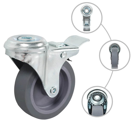 32 pcs Bolt Hole Swivel Casters 75 mm 32 pcs Bolt Hole Swivel Casters 75 mm