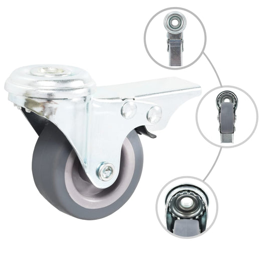 12 pcs Bolt Hole Swivel Casters 50 mm 12 pcs Bolt Hole Swivel Casters 50 mm