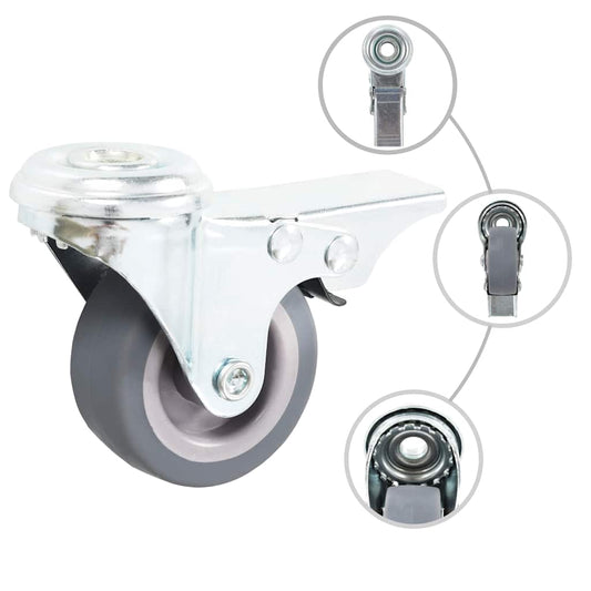 16 pcs Bolt Hole Swivel Casters 50 mm 16 pcs Bolt Hole Swivel Casters 50 mm