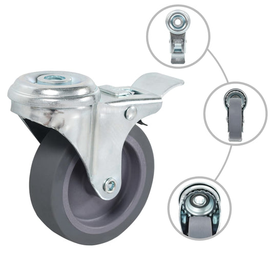 8 pcs Bolt Hole Swivel Casters 75 mm 8 pcs Bolt Hole Swivel Casters 75 mm