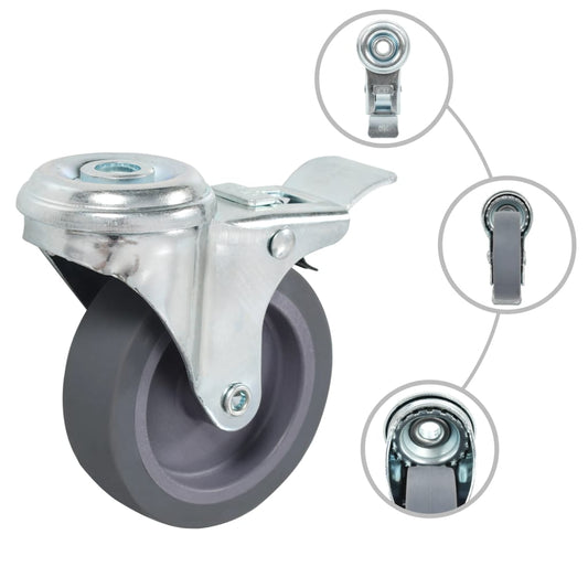 32 pcs Bolt Hole Swivel Casters 75 mm 32 pcs Bolt Hole Swivel Casters 75 mm