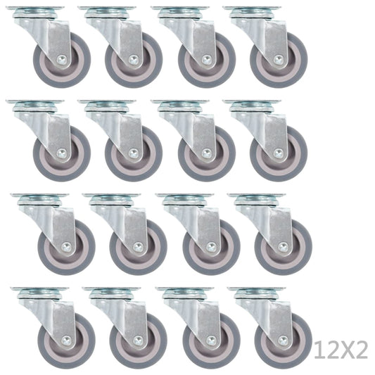 96 pcs Swivel Casters 50 mm 96 pcs Swivel Casters 50 mm