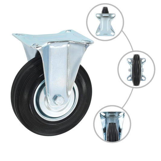 12 pcs Fixed Casters 125 mm 12 pcs Fixed Casters 125 mm