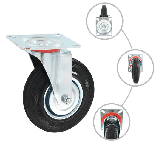 8 pcs Swivel Casters 125 mm 8 pcs Swivel Casters 125 mm
