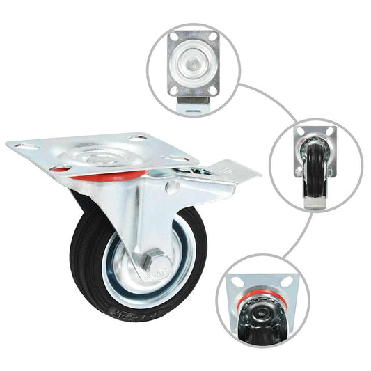 16 pcs Swivel Casters 75 mm 16 pcs Swivel Casters 75 mm