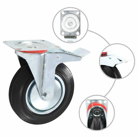 16 pcs Swivel Casters 200 mm 16 pcs Swivel Casters 200 mm