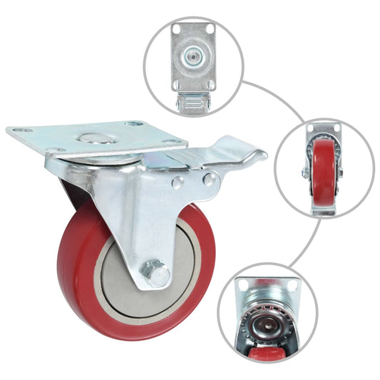 16 pcs Swivel Casters 100 mm 16 pcs Swivel Casters 100 mm