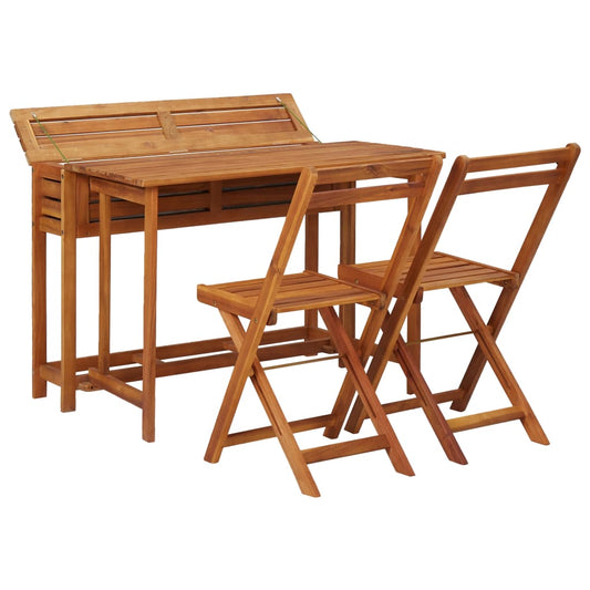 Garden Planter Table with 2 Bistro Chairs Solid Acacia Wood Garden Planter Table with 2 Bistro Chairs Solid Acacia Wood