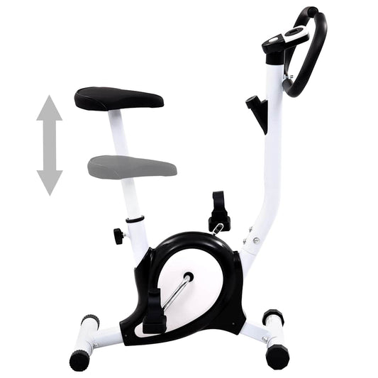 Exercise Bike with Belt Resistance Black Exercise Bike with Belt Resistance Black