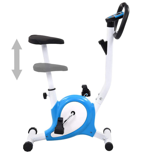 92010 vidaXL Exercise Bike with Belt Resistance Blue 92010 vidaXL Exercise Bike with Belt Resistance Blue