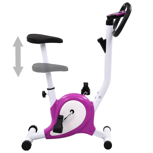 Exercise Bike with Belt Resistance Purple Exercise Bike with Belt Resistance Purple