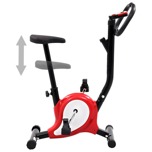 92012 vidaXL Exercise Bike with Belt Resistance Red 92012 vidaXL Exercise Bike with Belt Resistance Red