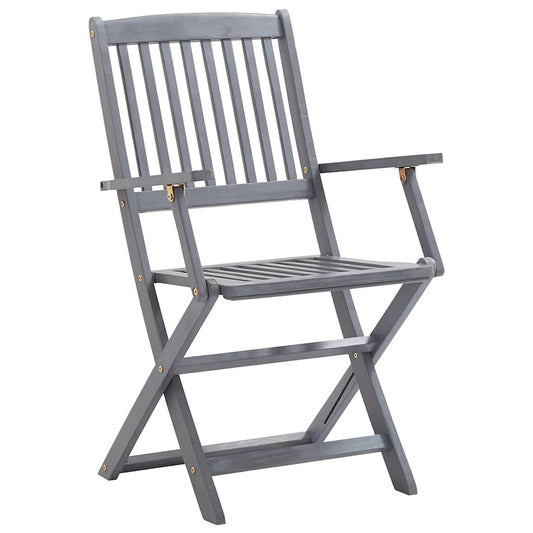 Folding Chairs 2 pcs Solid Acacia Wood Folding Chairs 2 pcs Solid Acacia Wood
