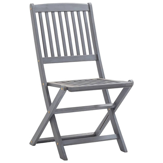 Folding Chairs 2 pcs Solid Acacia Wood Folding Chairs 2 pcs Solid Acacia Wood