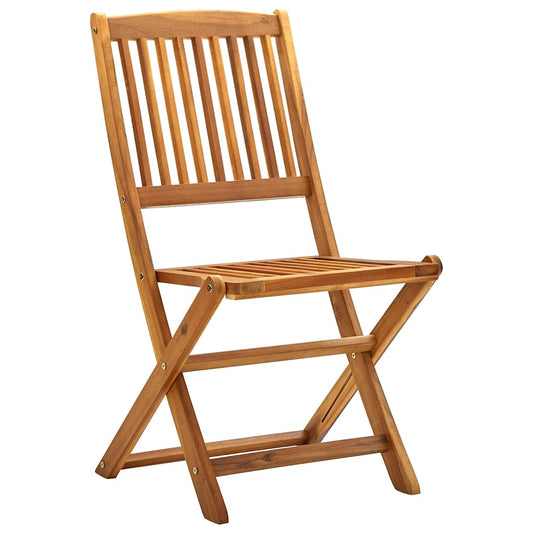 Folding Chairs 2 pcs Solid Acacia Wood Folding Chairs 2 pcs Solid Acacia Wood