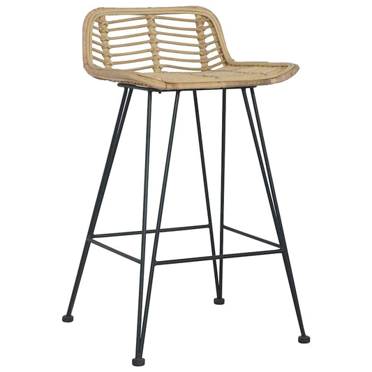 Bar Chairs 2 pcs Natural Rattan Bar Chairs 2 pcs Natural Rattan