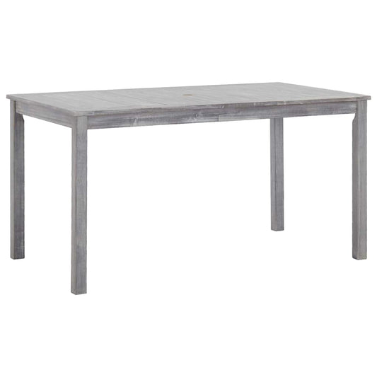 5 Piece Outdoor Dining Set Grey Solid Acacia Wood 5 Piece Outdoor Dining Set Grey Solid Acacia Wood