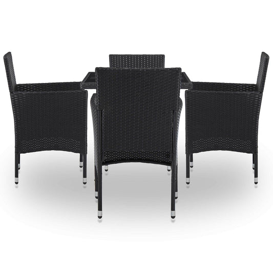 Furniture Set 5 pcs Black Furniture Set 5 pcs Black