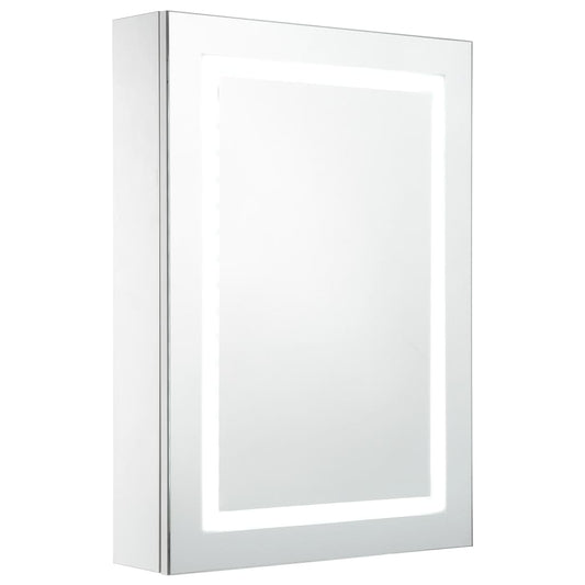 Bathroom Cabinet | White and Silver Bathroom Cabinet | White and Silver