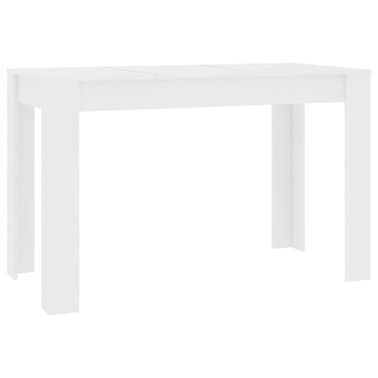 800432 vidaXL Dining Table White 120x60x76 cm Engineered Wood 800432 vidaXL Dining Table White 120x60x76 cm Engineered Wood