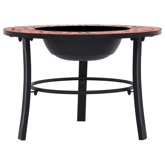 Mosaic Fire Pit Terracotta 68cm Ceramic Mosaic Fire Pit Terracotta 68cm Ceramic
