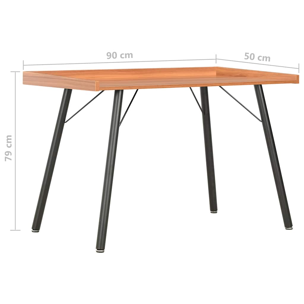 20272 vidaXL Desk Brown 90x50x79 cm