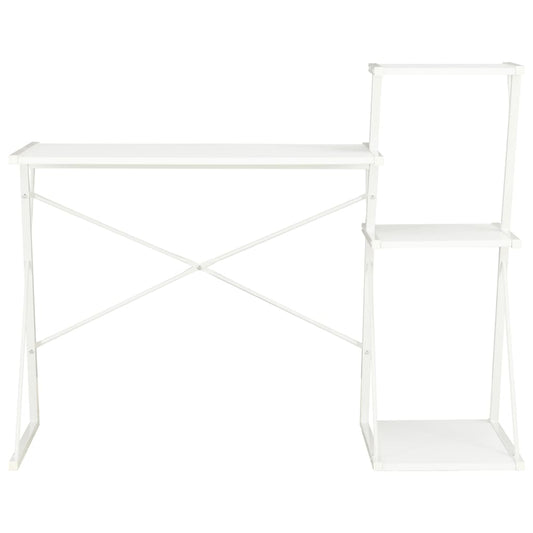 Desk with Shelf White 116x50x93 cm Desk with Shelf White 116x50x93 cm