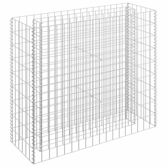 145631 vidaXL Gabion Raised Bed Galvanised Steel 90x30x90 cm 145631 vidaXL Gabion Raised Bed Galvanised Steel 90x30x90 cm