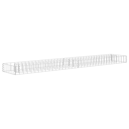 Gabion Raised Bed Galvanised Steel 180x30x10 cm Gabion Raised Bed Galvanised Steel 180x30x10 cm