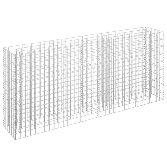 145635 vidaXL Gabion Raised Bed Galvanised Steel 180x30x90 cm 145635 vidaXL Gabion Raised Bed Galvanised Steel 180x30x90 cm
