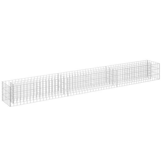 Gabion Raised Bed Galvanised Steel 270x30x30 cm Gabion Raised Bed Galvanised Steel 270x30x30 cm