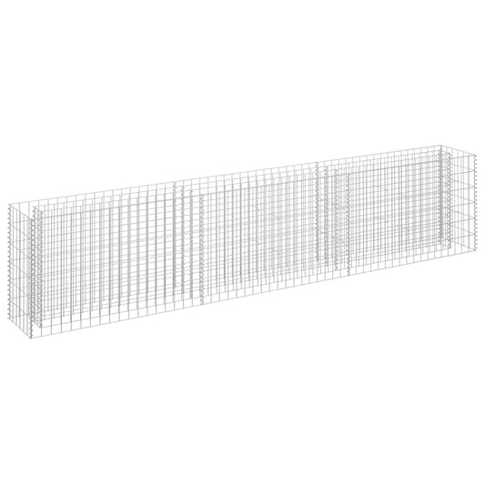 Gabion Raised Bed | Silver | Galvanized Steel | 270 x 30 x 60 cm Gabion Raised Bed | Silver | Galvanized Steel | 270 x 30 x 60 cm