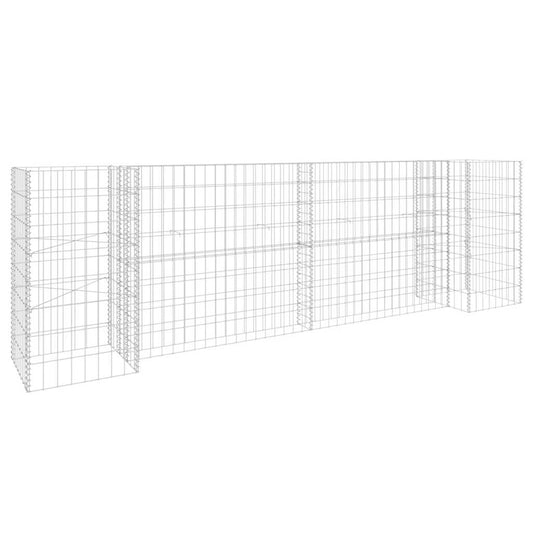 Gabion Planter | Silver | Steel wire | 260 cm x 40 cm x 80 cm | Durable Gabion Planter | Silver | Steel wire | 260 cm x 40 cm x 80 cm | Durable