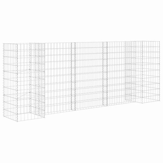 145661 vidaXL H-Shaped Gabion Planter Steel Wire 260x40x100 cm 145661 vidaXL H-Shaped Gabion Planter Steel Wire 260x40x100 cm